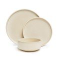 12dílná sada krémového kameninového nádobí Bonami Selection Malia