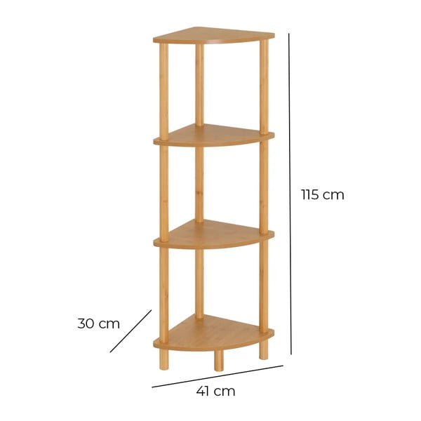 Regál v přírodní barvě 30x115 cm – Casa Selección-image-4
