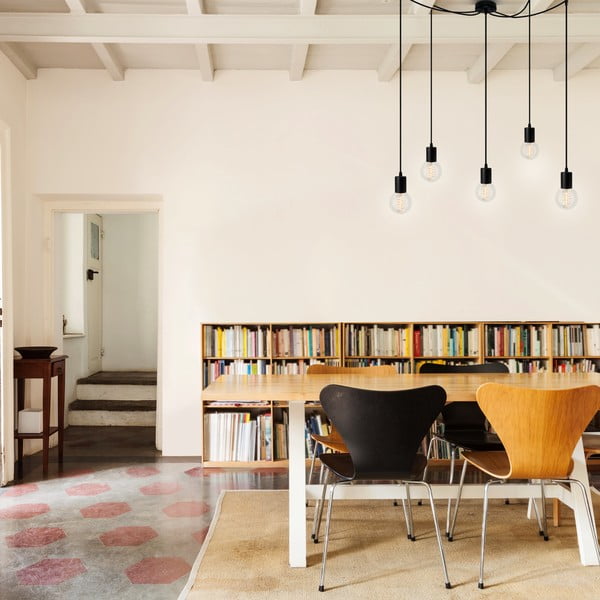 Černé pětiramenné závěsné svítidlo Sotto Luce Cero Basic-image-1