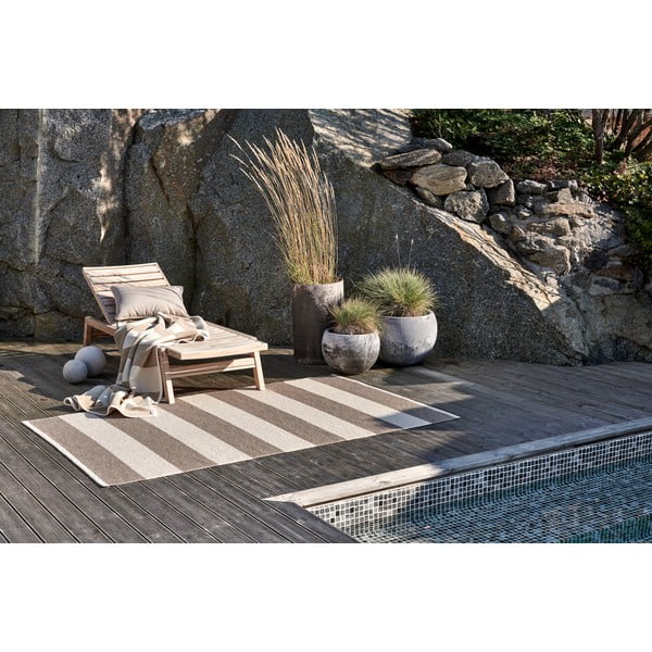 Béžovo-krémový vnitřní a venkovní běhoun 70x225 cm Bob Mud Vanilla – Pappelina-image-3