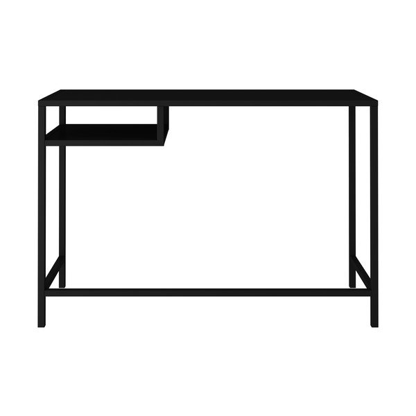 Černý kovový psací stůl Canett Lite-image-2