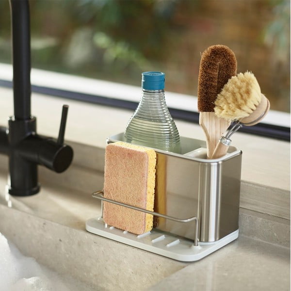 Kovový stojan na mycí prostředky ve stříbrné barvě Surface – Joseph Joseph-image-1