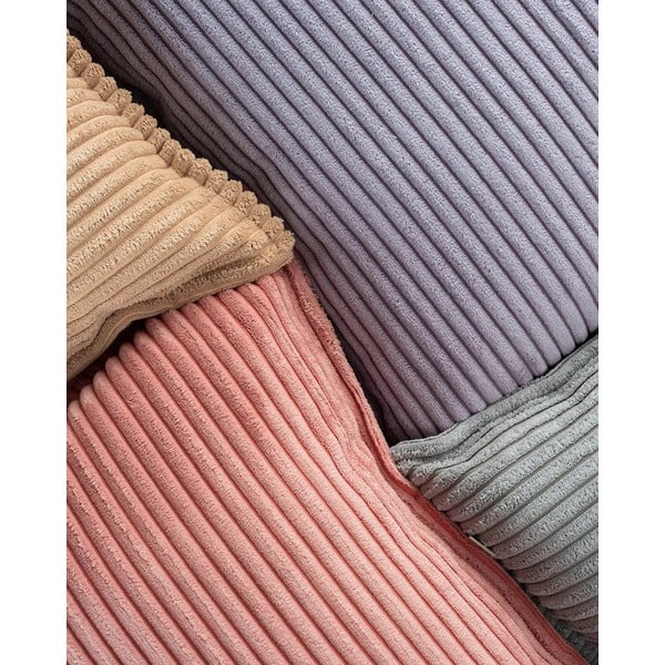 Světle hnědý manšestrový dětský pohovkový polštář Block – Wigiwama-image-3