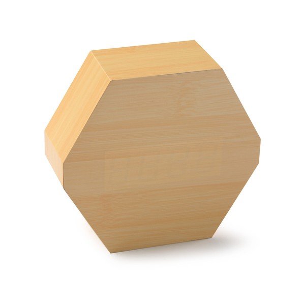 LED hodiny z bambusového dřeva Versa Table Clock-image-1