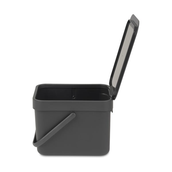 Šedý koš Brabantia Sort & Go, 6 l-image-2