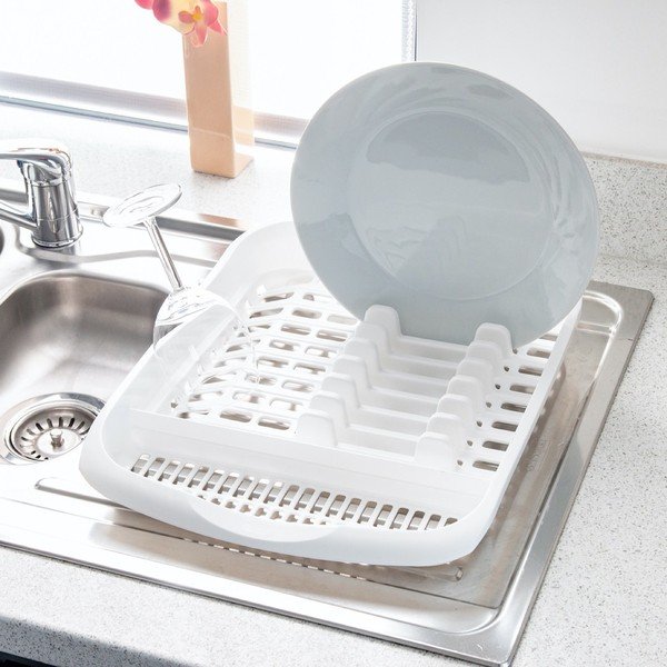 Bílý odkapávač na talíře - Addis-image-1