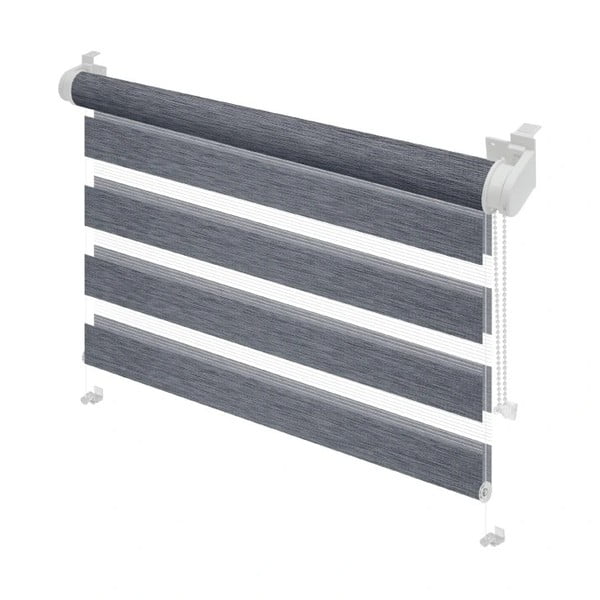 Antracitová roleta den a noc 57x150 cm Zebra Silvalin – Gardinia-image-1