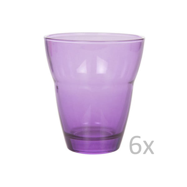 Sada 6 fialových sklenic Kaleidos Vetro