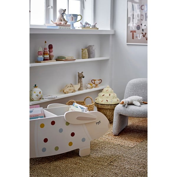 Krémová dětská knihovna 87x38x32 cm Villja – Bloomingville Mini-image-1