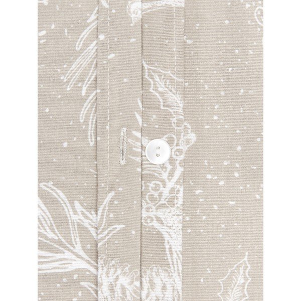 Béžové flanelové povlečení na jednolůžko Westwing Collection Animal Toile, 135 x 200 cm-image-3