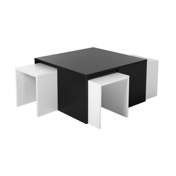 Konferenční stolek se 4 stoličkami Ortanca Black