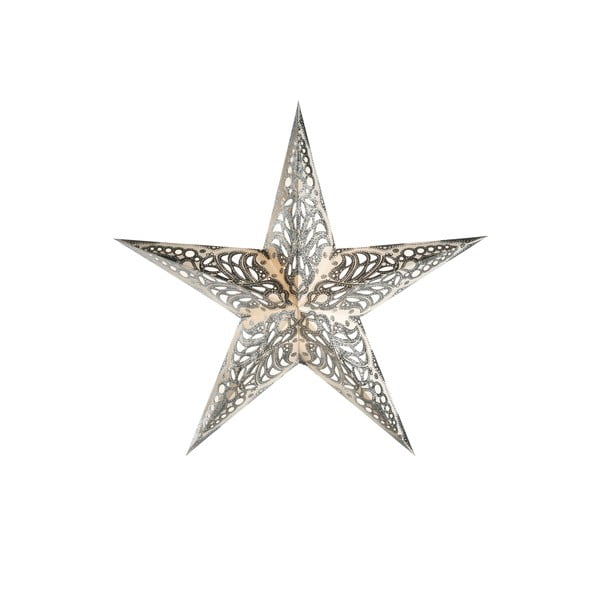 Dekorativní vánoční hvězda Geeta Silver