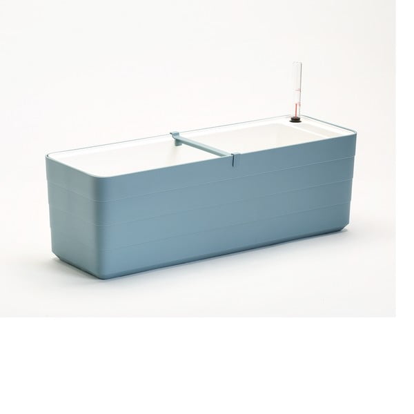 Modro-bílý samozavlažovací truhlík, délka 59 cm Berberis - Plastia