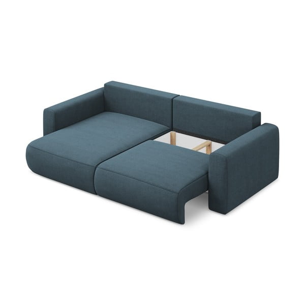 Modrá rozkládací/s úložným prostorem rohová pohovka (levý roh/s lenoškou) Kapua – Makamii-image-3