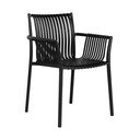 Černé plastové zahradní židle v sadě 2 ks Tulsa – House Nordic