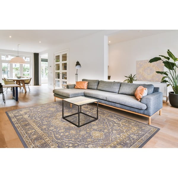 Béžovo-šedý vlněný koberec 133x180 cm Zana – Agnella-image-1