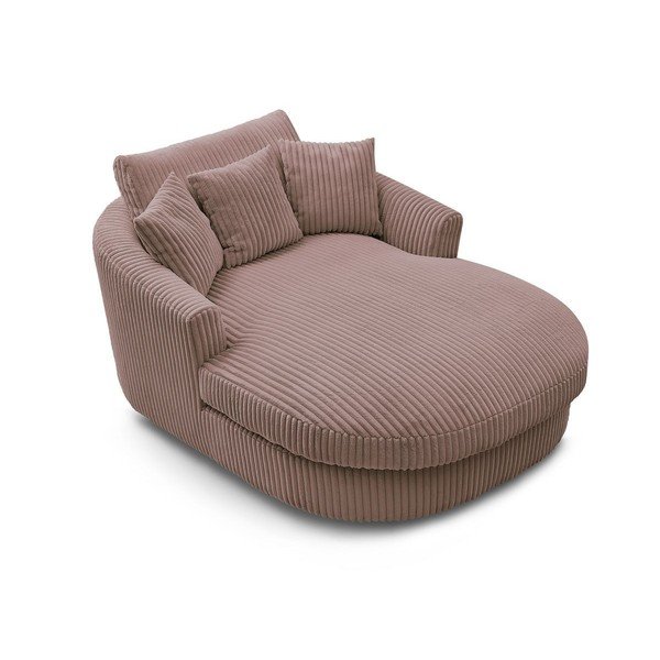 Růžové manšestrové křeslo Belem – Bobochic Paris-image-4