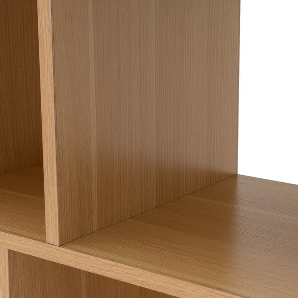 Dětská knihovna v dekoru dubu v přírodní barvě 63x159 cm Mid-Lines – Casa Selección-image-1