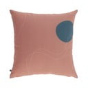 Růžový povlak na polštář Kave Home Abish, 45 x 45 cm