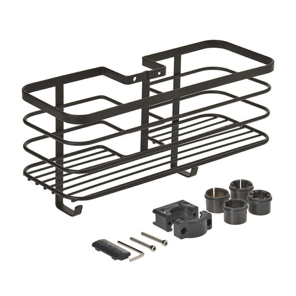 Černá koupelnová police Metaltex Origin-image-4