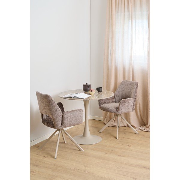 Kulatý jídelní stůl s keramickou deskou ø 90 cm Malta – Actona-image-1