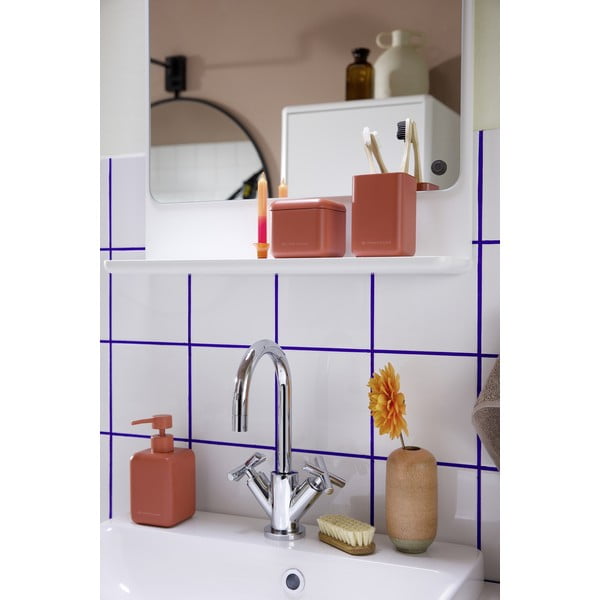 Oranžový dávkovač mýdla z polyresinu 380 ml Tom Tailor T-Rounded – Wenko-image-1