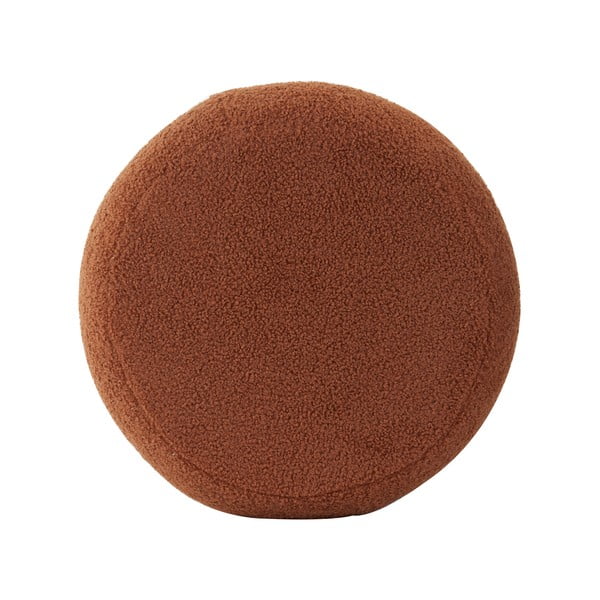 Oranžový taburet z textilie bouclé Kimi – Light & Living-image-2