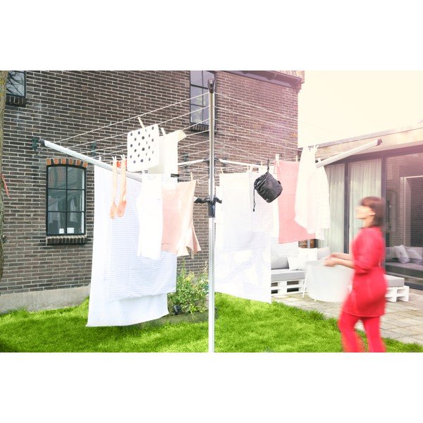 Venkovní sušák na prádlo ve stříbrné barvě 50 m Lift-o-Matic Advance – Brabantia-image-4