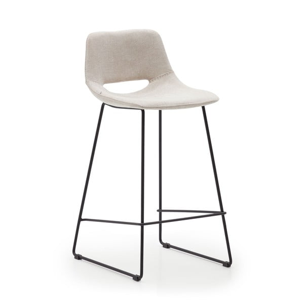 Béžové barové židle v sadě 2 ks (výška sedáku 65 cm) Zahara – Kave Home