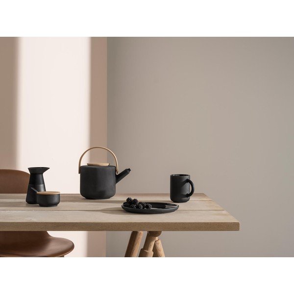 Černá kameninová konvice na čaj 1,25 l Theo – Stelton-image-3