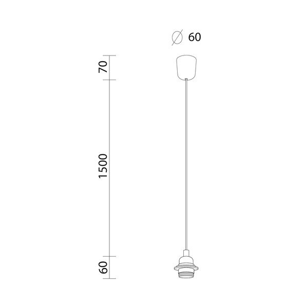 Bílý závěsný kabel Bulb Attack Uno Basic-image-3