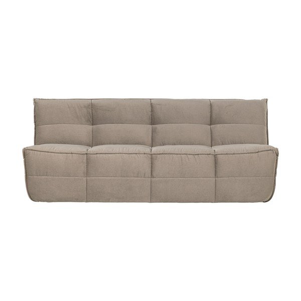 Taupe sametová pohovka 204 cm Cluster – vtwonen