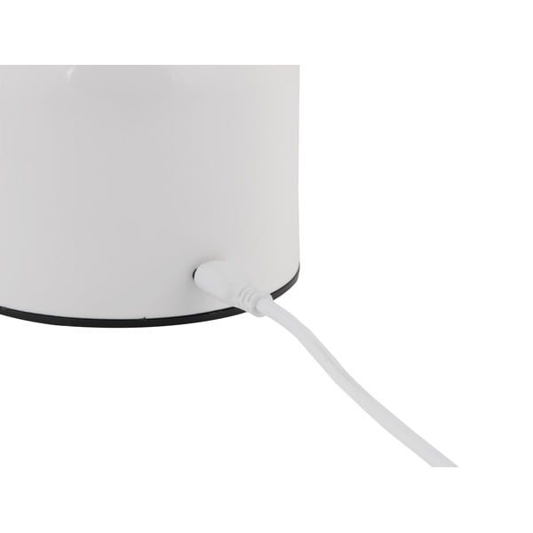 Bílá LED stolní lampa s kovovým stínidlem (výška 14 cm) Impetu – Leitmotiv-image-4