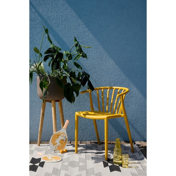 Žlutá zahradní židle Bonami Essentials Capri-image-1