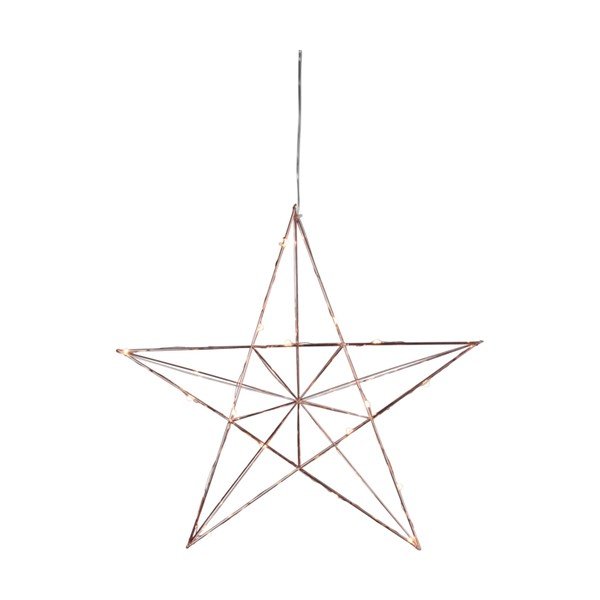 Měděná světelná LED dekorace Star Trading Line, výška 38 cm-image-1