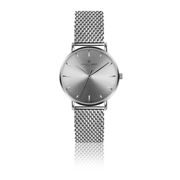 Unisex hodinky s páskem ve stříbrné barvě z nerezové oceli Frederic Graff Maglia