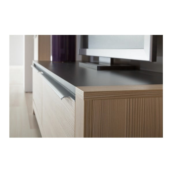 Dvoudveřová skříňka ve dřevěném dekoru se zásuvkou Szynaka Meble Monez-image-1