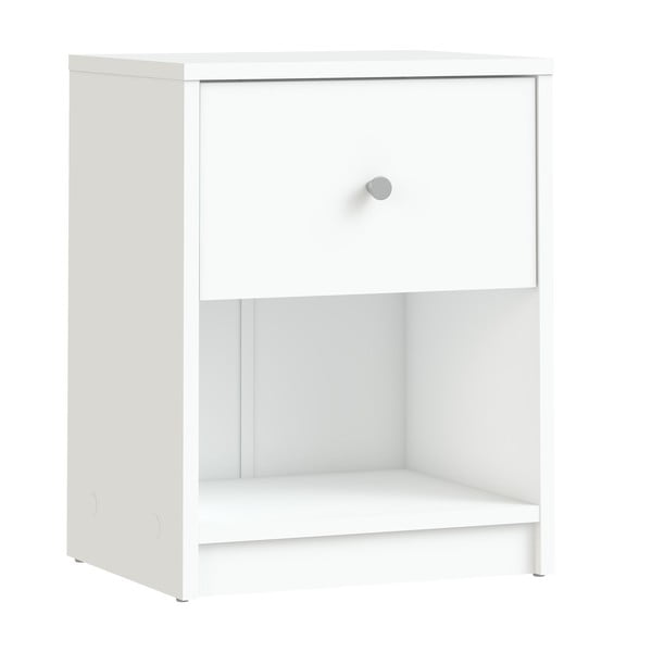 Bílý noční stolek s poličkami May - Tvilum-image-2