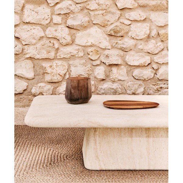 Betonový zahradní konferenční stolek 70x140 cm Drasi – Kave Home-image-2