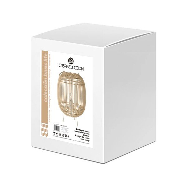 Ratanová stolní lampa v přírodní barvě s ratanovým stínidlem (výška 30,5 cm) Natural Way – Casa Selección-image-4