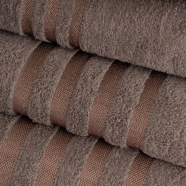 Hnědá froté bavlněná osuška 70x140 cm Simple – Casa Selección-image-1