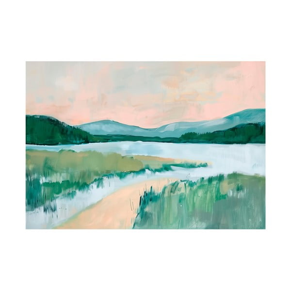 Obraz 70x100 cm Gouache Lake – Styler