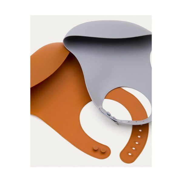 Oranžové/šedomodré bryndáky v sadě 2 ks Lili – Kave Home-image-3