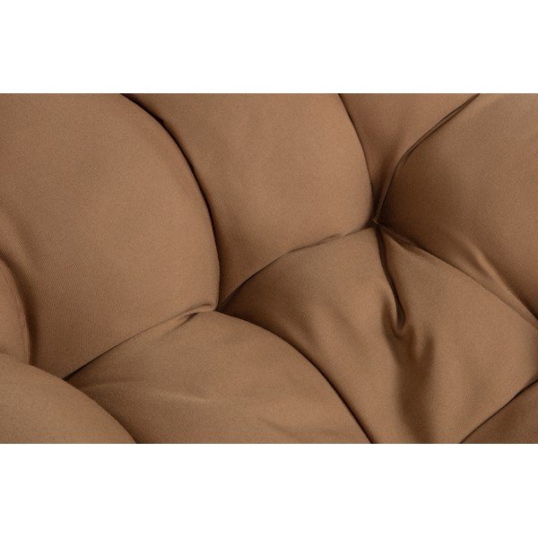 Hnědé otočné zahradní křeslo s výpletem z ratanu WOOOD Vive-image-1