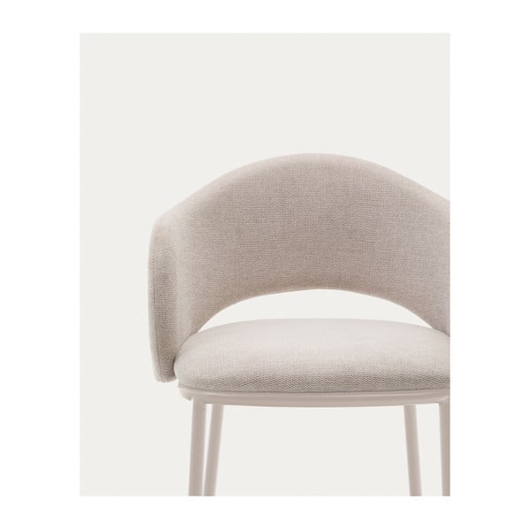 Krémová barová židle (výška sedáku 65 cm) Maina – Kave Home-image-2