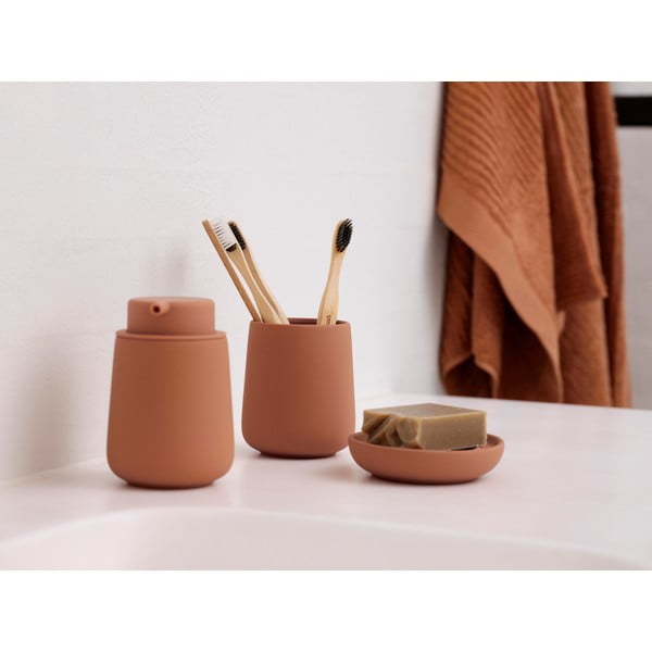 Oranžový kameninový dávkovač mýdla 250 ml Nova One – Zone-image-1