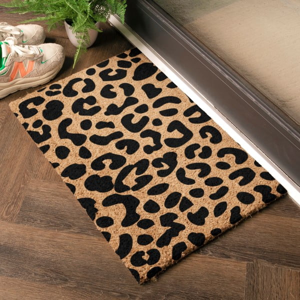 Rohožka z kokosového vlákna 40x60 cm Leopard – Artsy Doormats-image-1