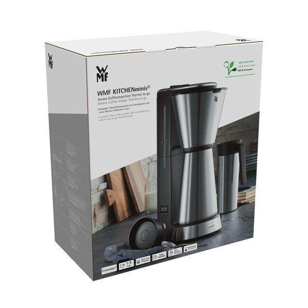 Nerezový kávovar na filtrovanou kávu ve stříbrné barvě WMF Aroma KITCHENMINI-image-4