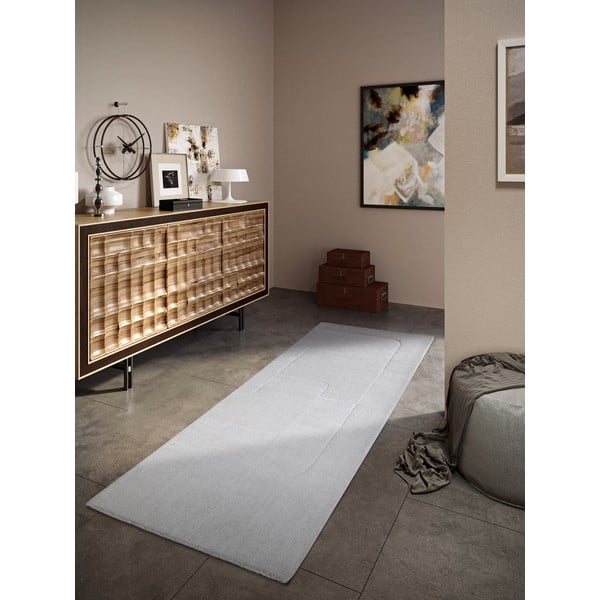 Krémový ručně tkaný vlněný běhoun 80x250 cm Charlotte – Villeroy&Boch-image-1