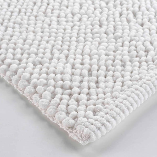 Bílá koupelnová předložka 50x80 cm Yanis – douceur d'intérieur-image-3